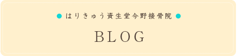 はりきゅう資生堂今野接骨院 BLOG